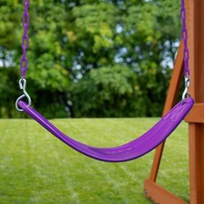 Swing-N-Slide Ws 4882 Extreme-Duty Swing Seat Comfort Coated Chains Purple Seat