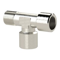 Riegler T-StüCk Innen/Innen/AußEn G/R 1/4 Sw 13 Messing Vernickelt