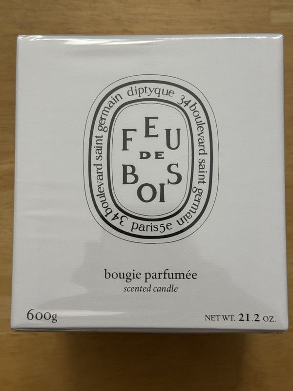 Diptyque Feu De Bois Wood Fire Candle 600g 21.2oz Bougie Perfume NIB
