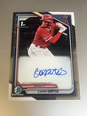 2024 Bowman - Chrome Prospect Autographs Capri Ortiz #CPA-CO (AU, RC)