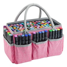 Marker Organizer Bag with Multiple Pockets, Marker Case for Art Storage Paint...