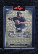 2021 Leaf Metal Draft Pre-Production Proof Gold Vinyl 1/1 Cooper Kinney Auto lz7