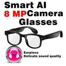 Camera AI smart glasses with Bluetooth Translation and Video control