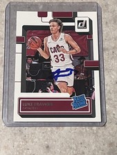 2022-23 Donruss Luke Travers #248 Signed On Card Rookie RC Autograph Auto