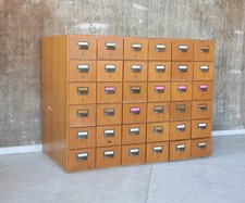 Vintage Karteikartenschrank Schubladenschrank Kommode Mid-Century 50er 60er