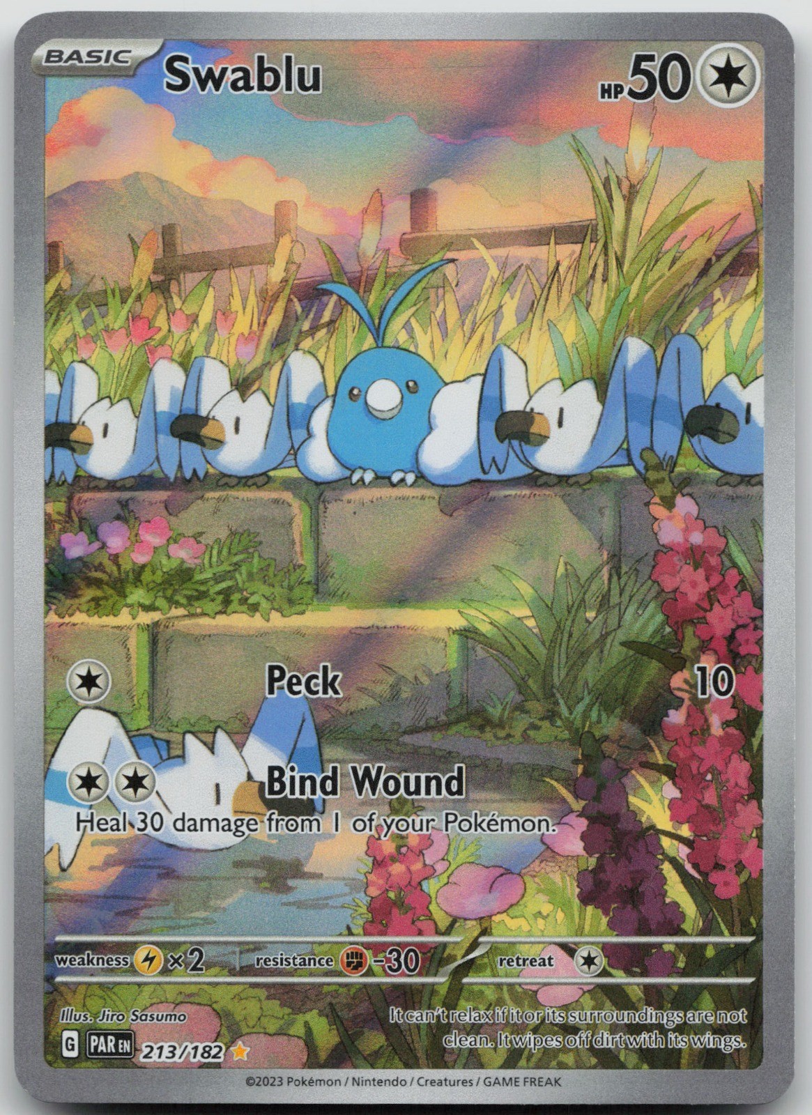 Swablu Holo Illustration Rare SV04: Paradox Rift 213/182