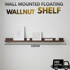 IKEA MOSSLANDA Picture Ledge Shelf 115cm Walnut Effect Wall Display Frames UK