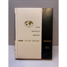 1981 World Book Year Book Review of 1980 Events Encyclopedia Supplement Vintage