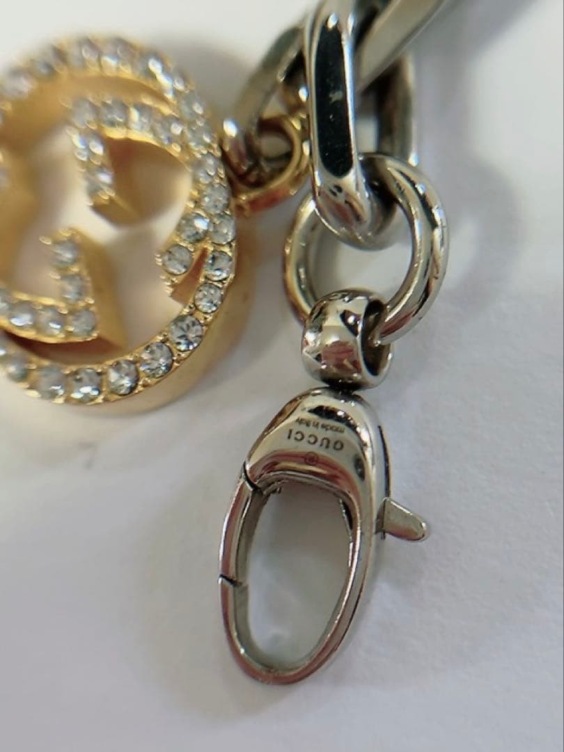 Gucci x Balenciaga Crystal Charm Bracelet Authentic Used thumbnail 11