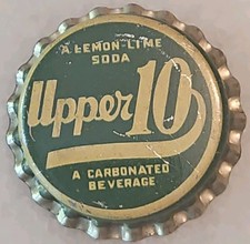 Ancienne couronne supérieure de 10 bouchons de bouteille jamais utilisée