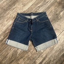 mini boden girl's shorts denim cut off 10y