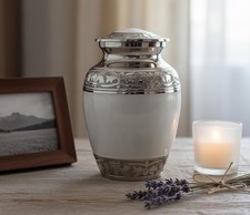 eSplanade Cremation Urn Memorial Jar Metal Burial Urns Keepsake for Ashes URN 