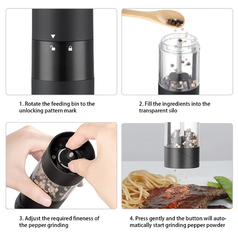 Wireless Coffee Grinder Ceramics Rechargeable Kitchen Tool For Bean Spices