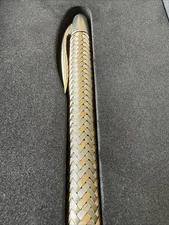 PORSCHE Design P3100 Tec Flex Braided Steel Rollerball Pen — VIP Collectors Gift