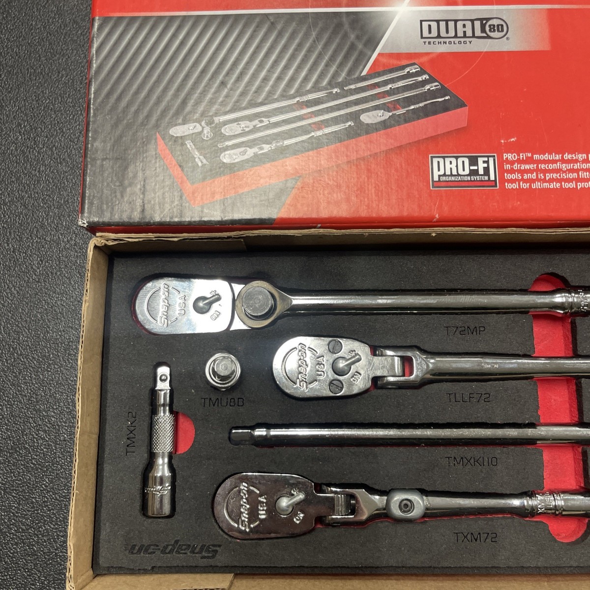 Snap-on 8pc RAT108ESSFR Essential Ratchet Extension Set Pro-Fl