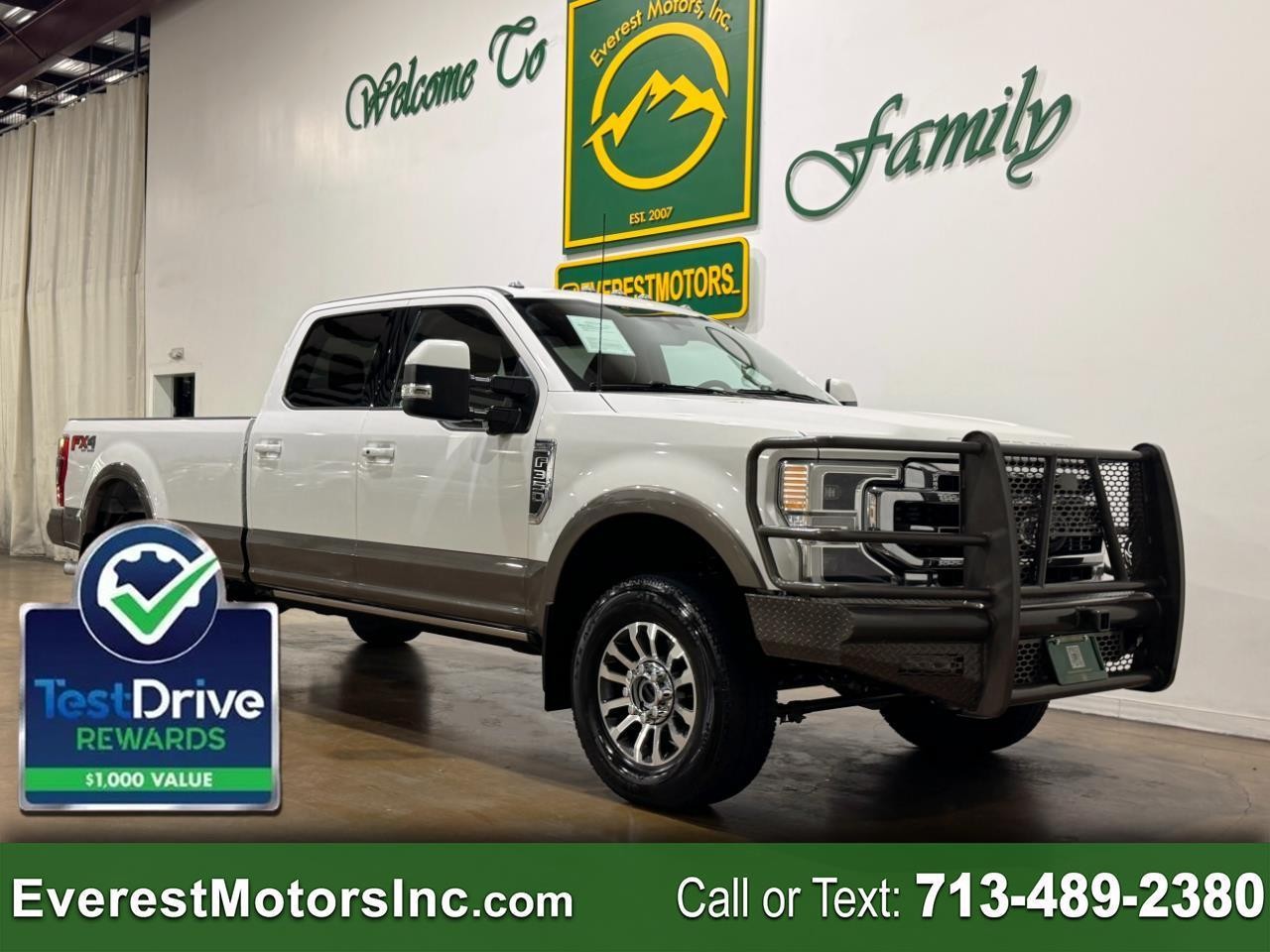 2022 Ford F-350 LARIAT 4X4 CREWCAB LONG 7.3L GAS GODZILLA 1