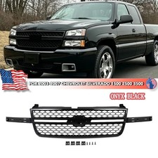 Honeycomb Front Grille Onyx Black For 2003-2007 Chevrolet Silverado 1500 2500 Hd Honeycomb Front Grille Onyx Black For 2003-2007 Chevrolet Silverado 1500 2500 Hd