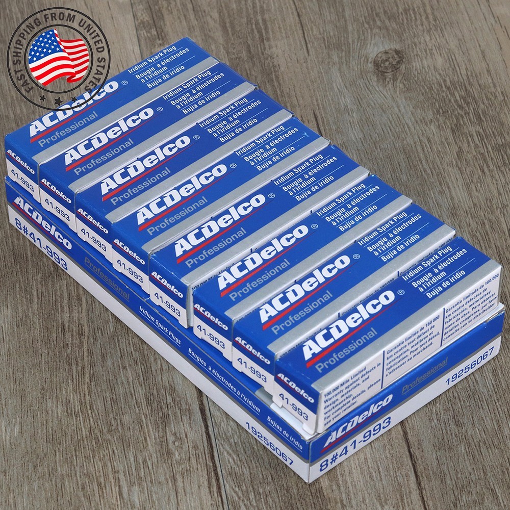 8Pcs 41-993 IRIDIUM SPARK PLUGS For Chevy Tahoe GMC Pontiac ACDELCO 19256067