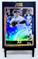 2025 Topps Archives Jackson Jobe RC Black Foil 2005 Topps Design #265 Tigers
