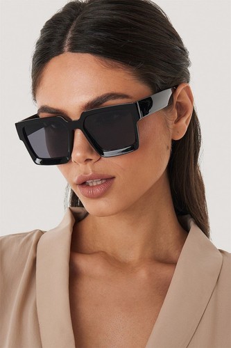 Thick Square Sunglasses for Men Women Retro Chunky Rectangle Shades UV400 Pro... - Picture 2 of 6
