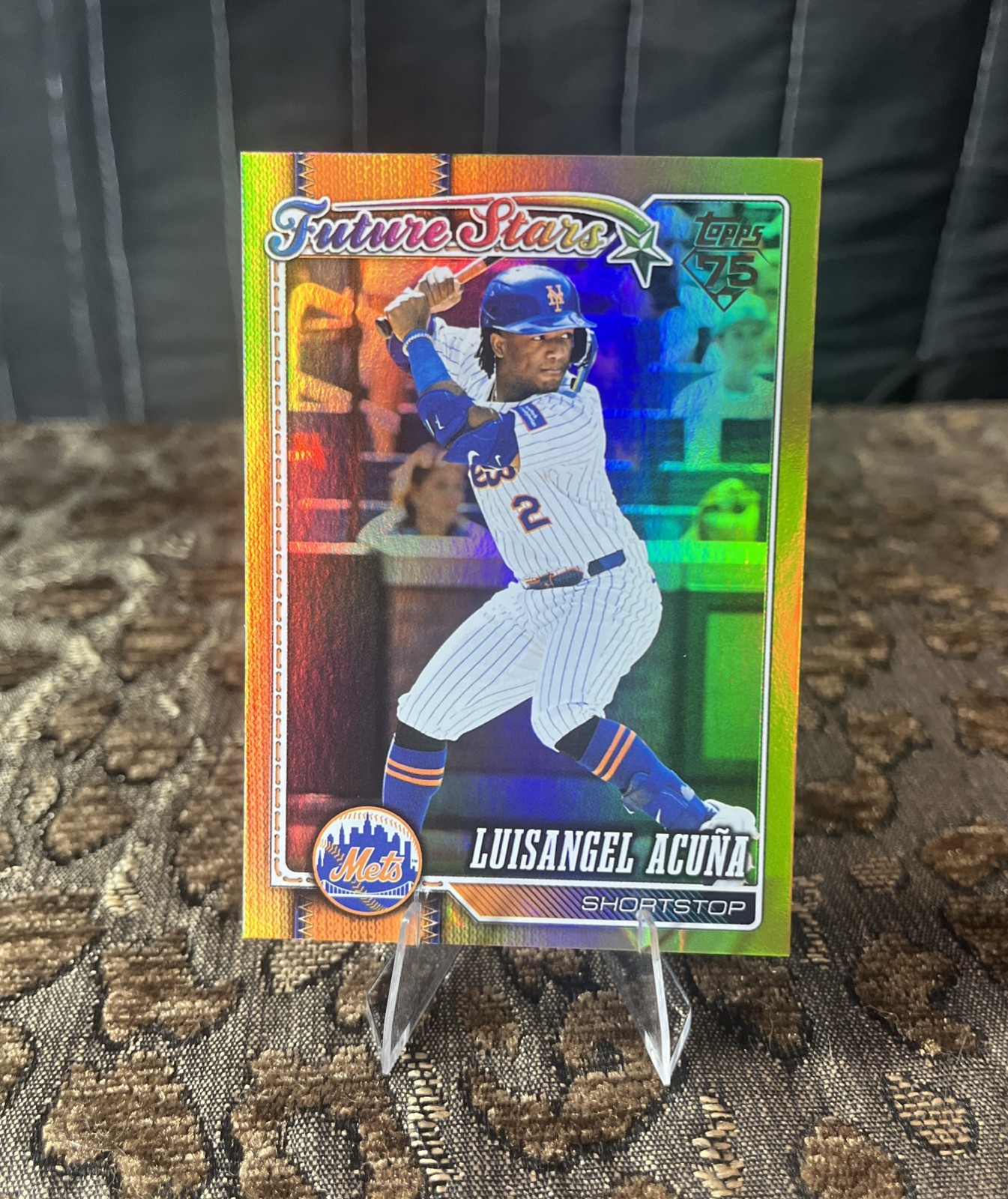 2026 Topps Series 1 #275 Luisangel Acuña Gold Rainbow Foil /50 - Mets