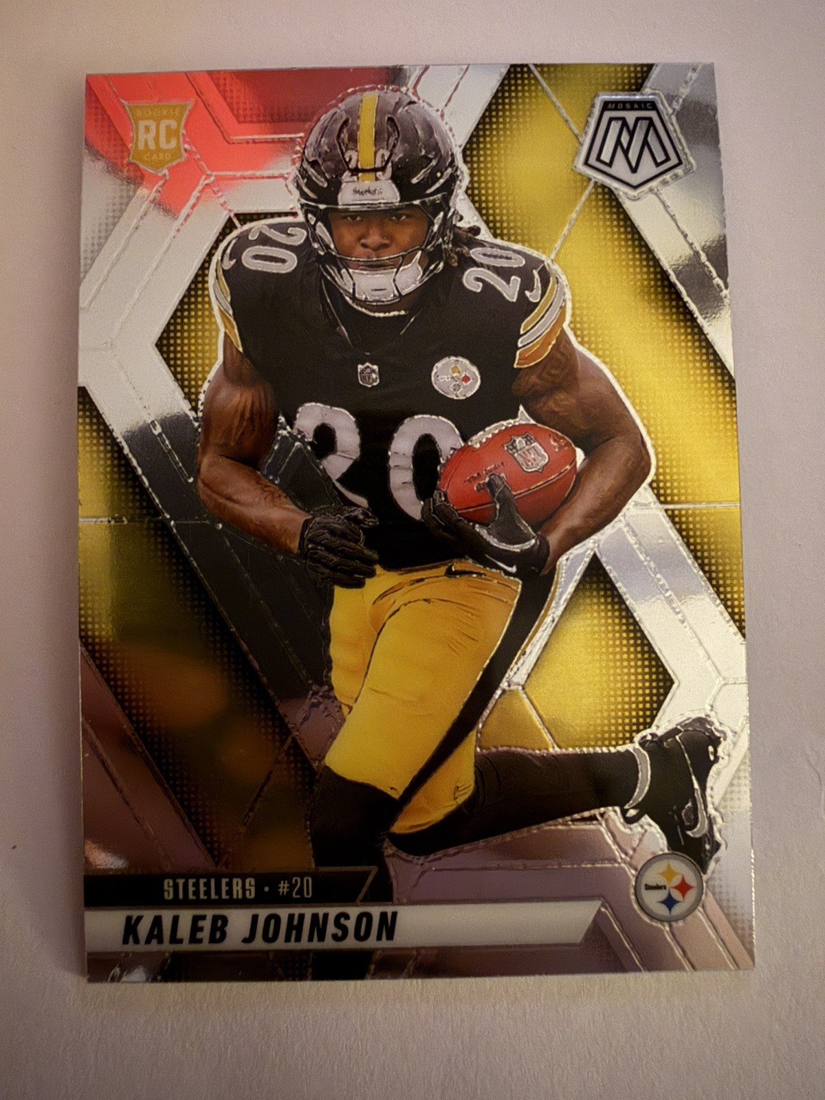 2025 Panini Mosaic Kaleb Johnson #315 RC Rookie Base