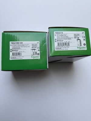 Schneider Electric Modicon M221 Set: TM221ME16R Controller + TM3DI16 Modul - OVP