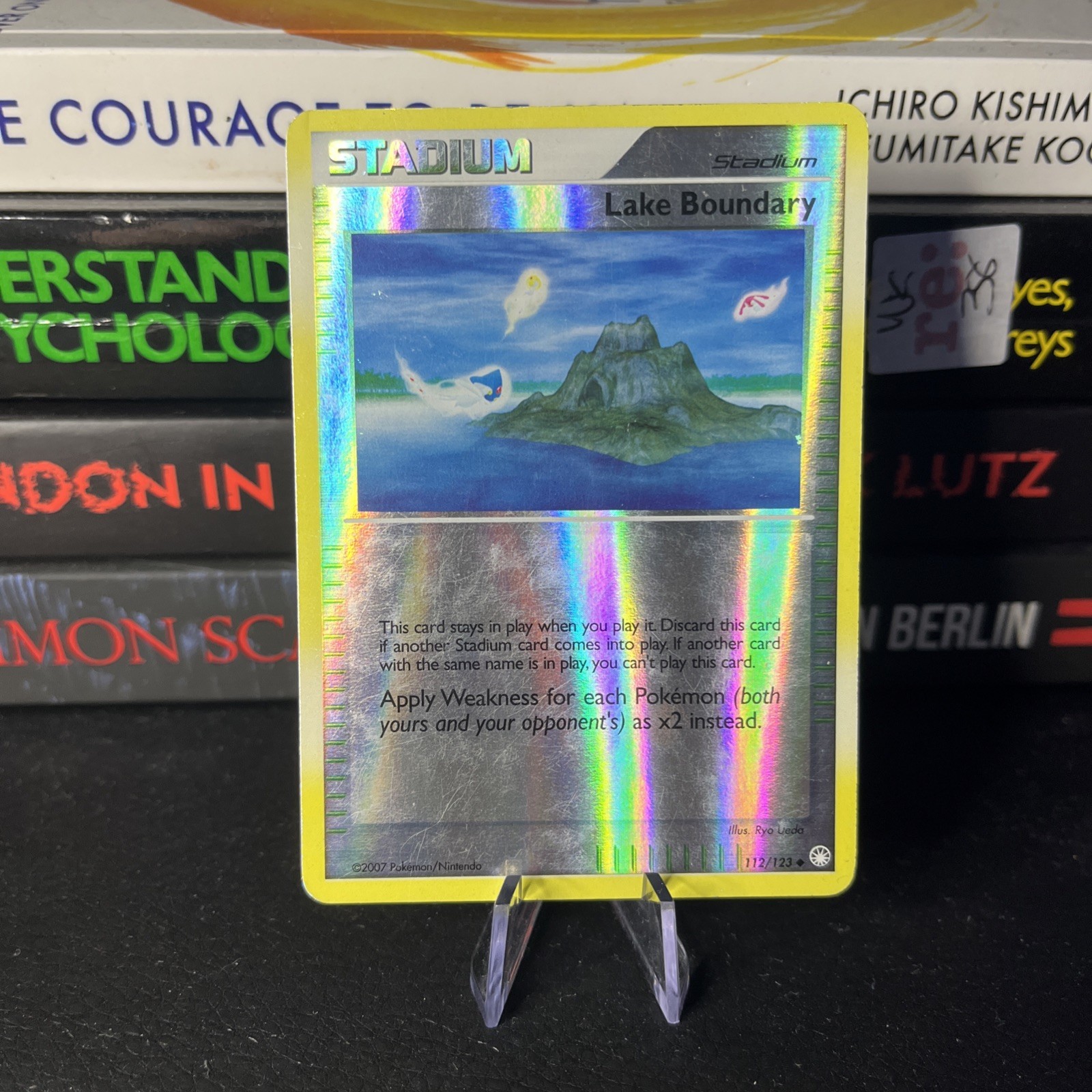 Lake Boundary Reverse Holo 112/123 Mysterious Treasures Pokemon Card MP