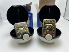 1999 Burger King Pokemon Limited Edition 23k Gold Plated Bundle 2 pck