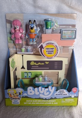 Bluey Spielset: ''Juice Bar Deluxe'' mit Figuren (6,3 7,6 cm) und Zubehör
