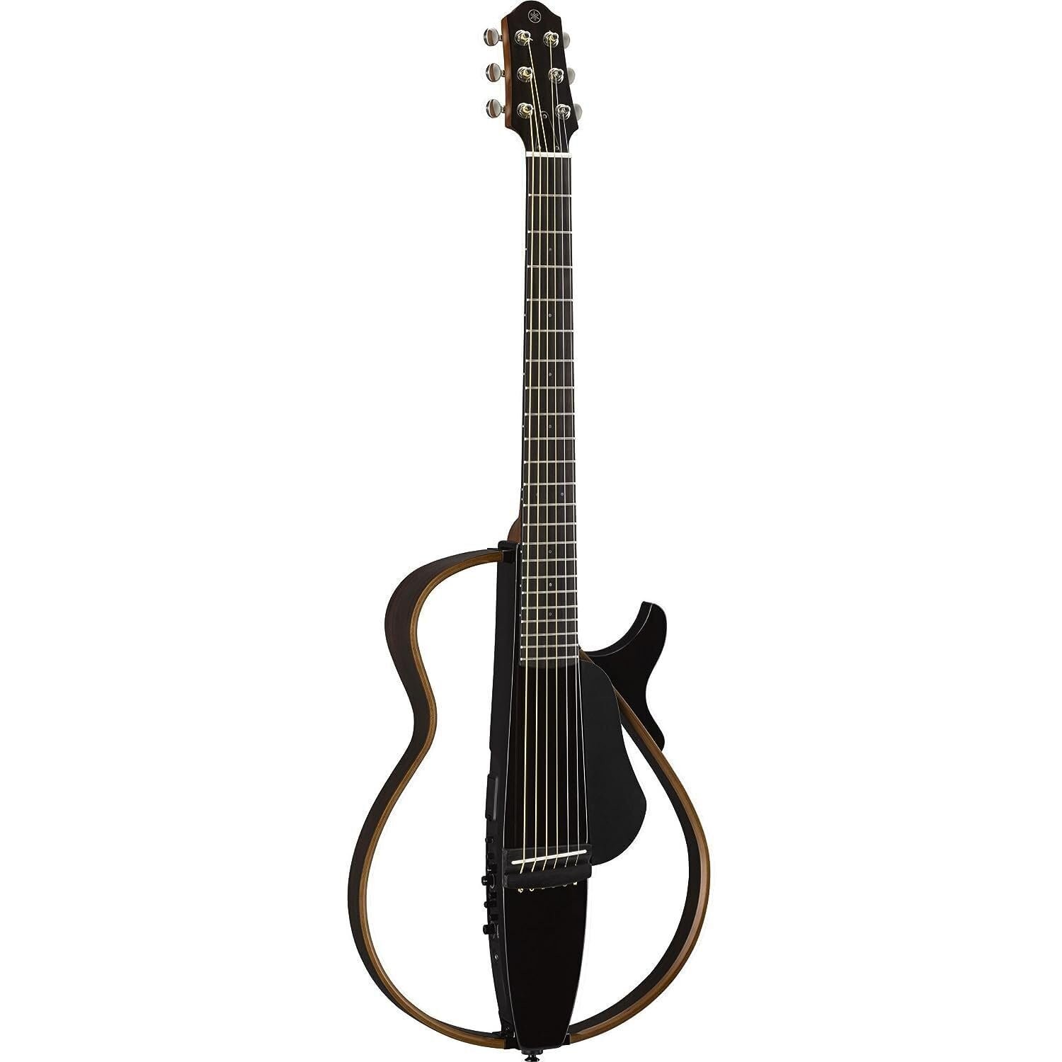 Yamaha SLG200S TBL Steel String Silent Guitar with Hard Gig Bag, Translucent...