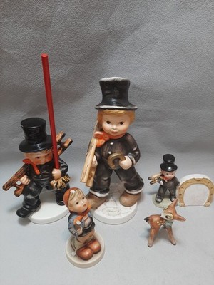 GOEBEL / HUMMEL - 5  Figuren - Bambi/Schornsteinfeger, Hummel Bub - beschädigt