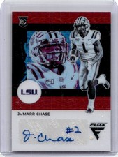 2021 Panini Chronicles Flux Rookie Autographs Red Ja'Marr Chase RC Auto 07/12