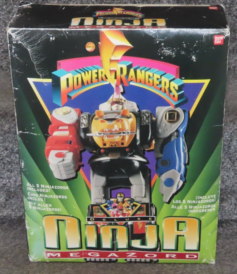 Mighty Morphin Power Rangers Deluxe Ninja Megazord 99.9% Complete Boxed Toy Mech