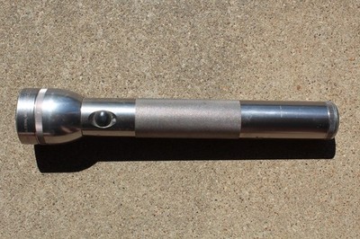 Mag-lite Flashlight 12'' Silver 3 D Batteries