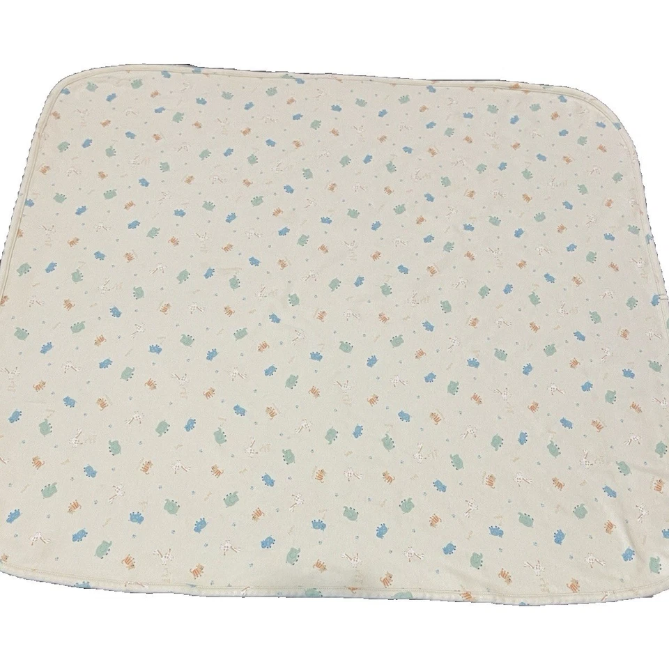 Manta amarilla Carters Child of Mine animales de safari jirafa elefante algodón Rev Foto 3 de 4