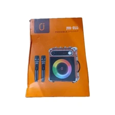 JYX S55 Karaoke Machine with 2 Wireless Microphones Outdoor Party BT Speaker