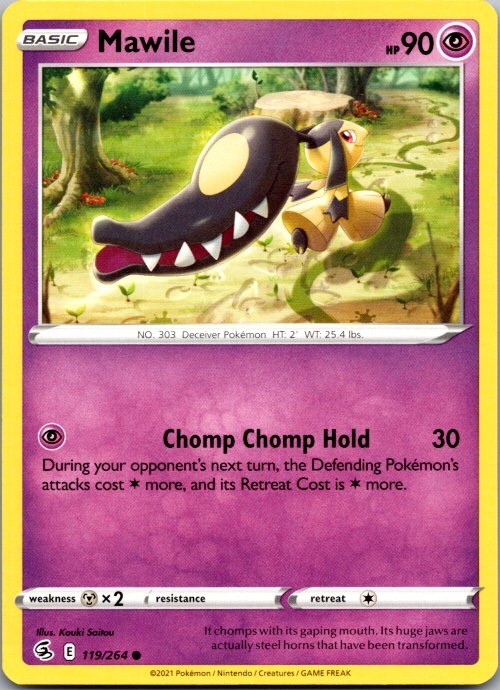 Mawile 119/264 Common Fusion Strike Pokemon Near Mint
