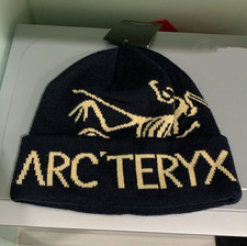 Arc'teryx Bird Head Toque Beanie Black Merino Wool Winter Hat Unisex - NWT