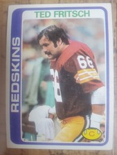 1978 Topps #357 Ted Fritsch Jr. Washington Redskins Card