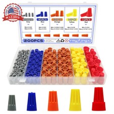 200 PCS Wire Connectors,Electrical Wire Connectors Colorful Wire Assortment for