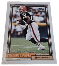 1992 Topps #301 Eric Metcalf Cleveland Browns NFL Football Card (T