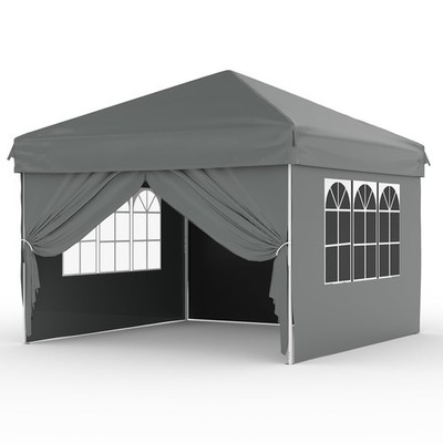 10'x 10' Pop UP Party Tent Canopy Gazebo Event Waterproof Outdoor 4 Walls