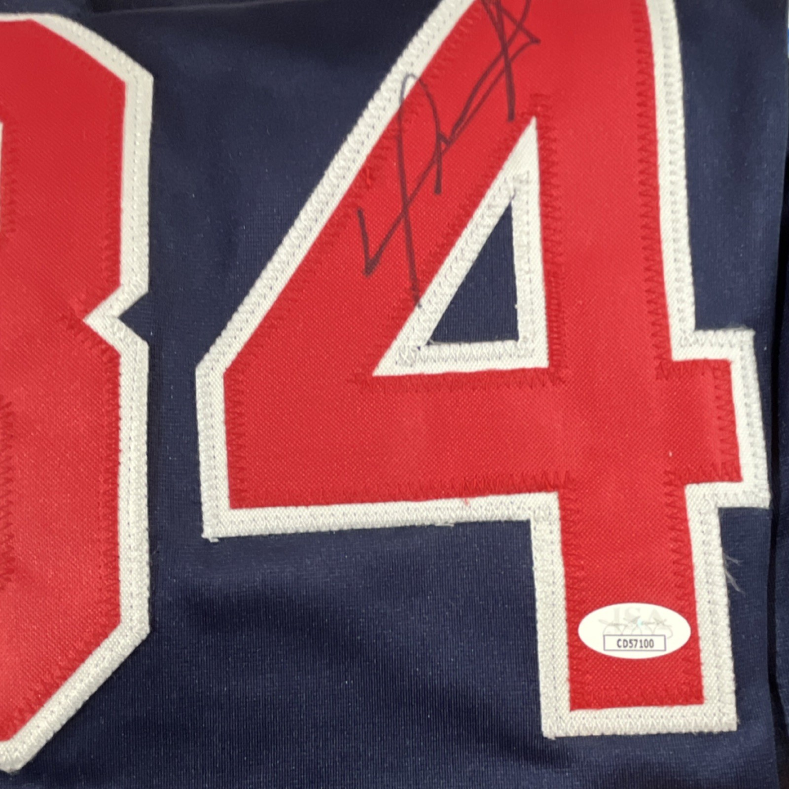 David Ortiz Autographed Signed Boston Red Sox Jersey JSA Certified #34 