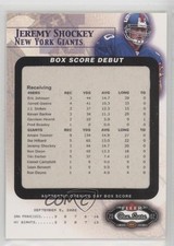 2002 Fleer Box Score Debuts 1025/2002 Jeremy Shockey #13BSD 0ot5