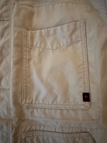 Relwen Chore Coat Men’s L 42 Drill Khaki Canvas Tricot Lined Drawstring Hem image 10