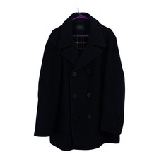 Brooks Brothers Wool Peacoat Men's Size L Midnight Blue EUC