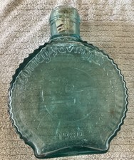 1980 CLEVENGER GLASS Bottle Coin Bank Vineland Savings/Security Savings Loan