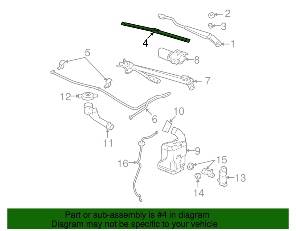 Original GM 07 Saturn Aura Pasajero Wsw Hoja asm 15779415 Foto 2 de 2