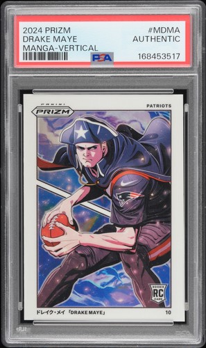 Drake Maye #M-DMA 2024 Panini Prizm Manga card
